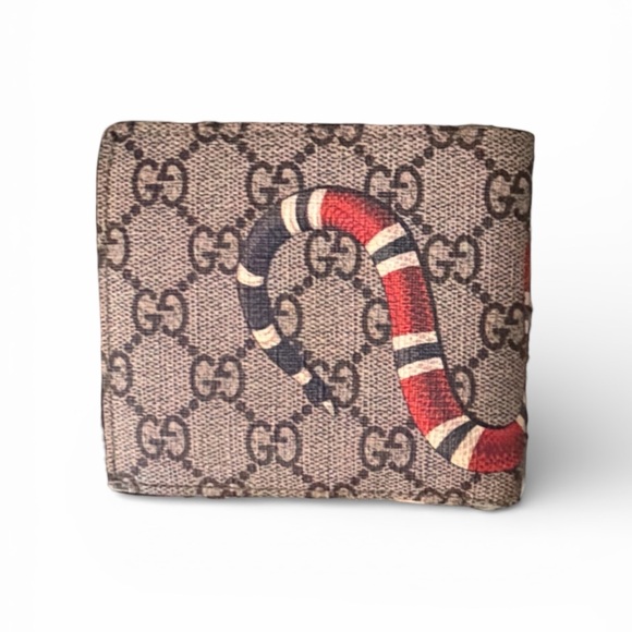 Gucci GG Kingsnake Monogram Bifold Wallet - Picture 3 of 10